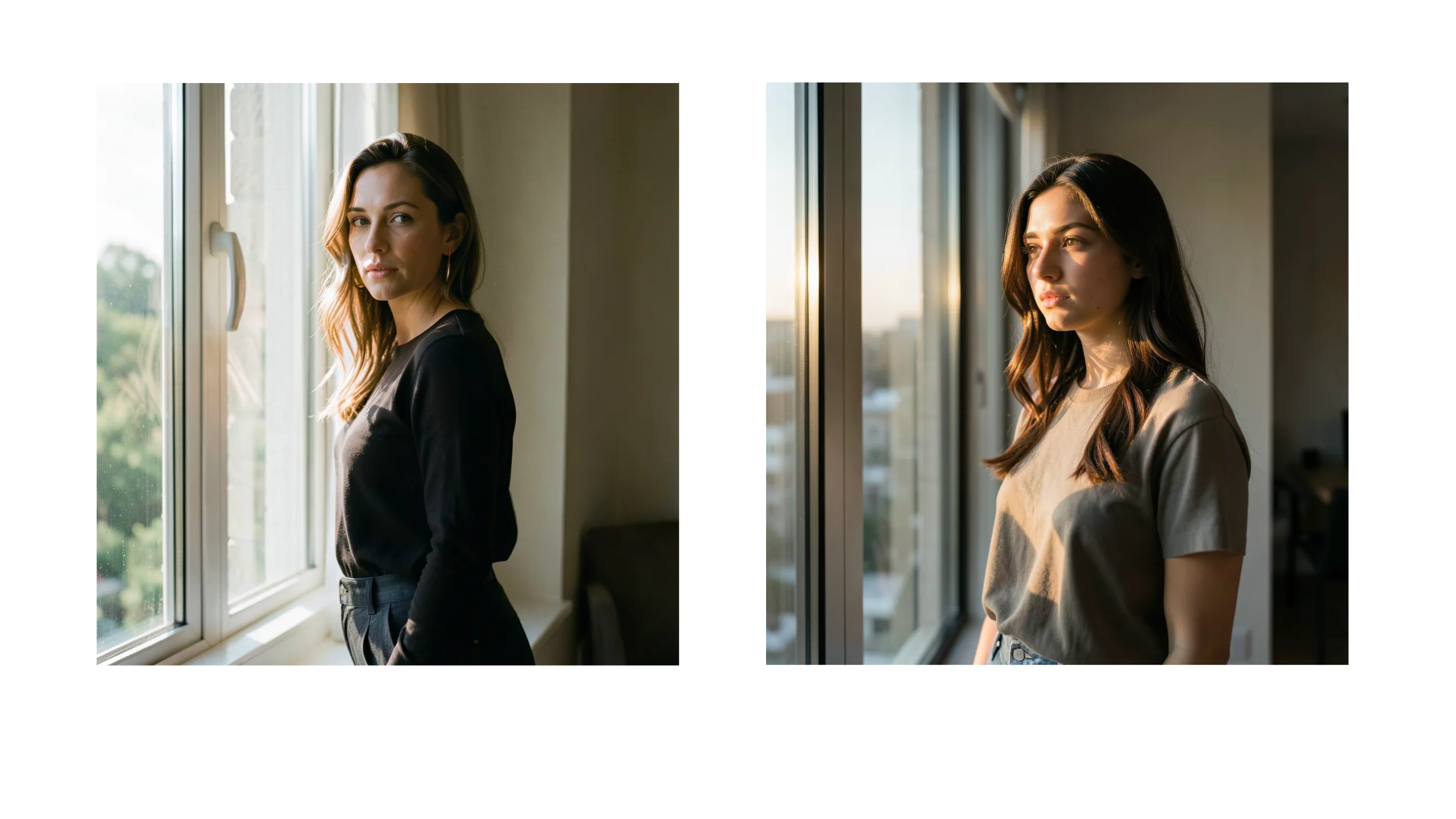 Comparison of FLUX.2 [klein] 4B outputs using vague and specific lighting descriptions