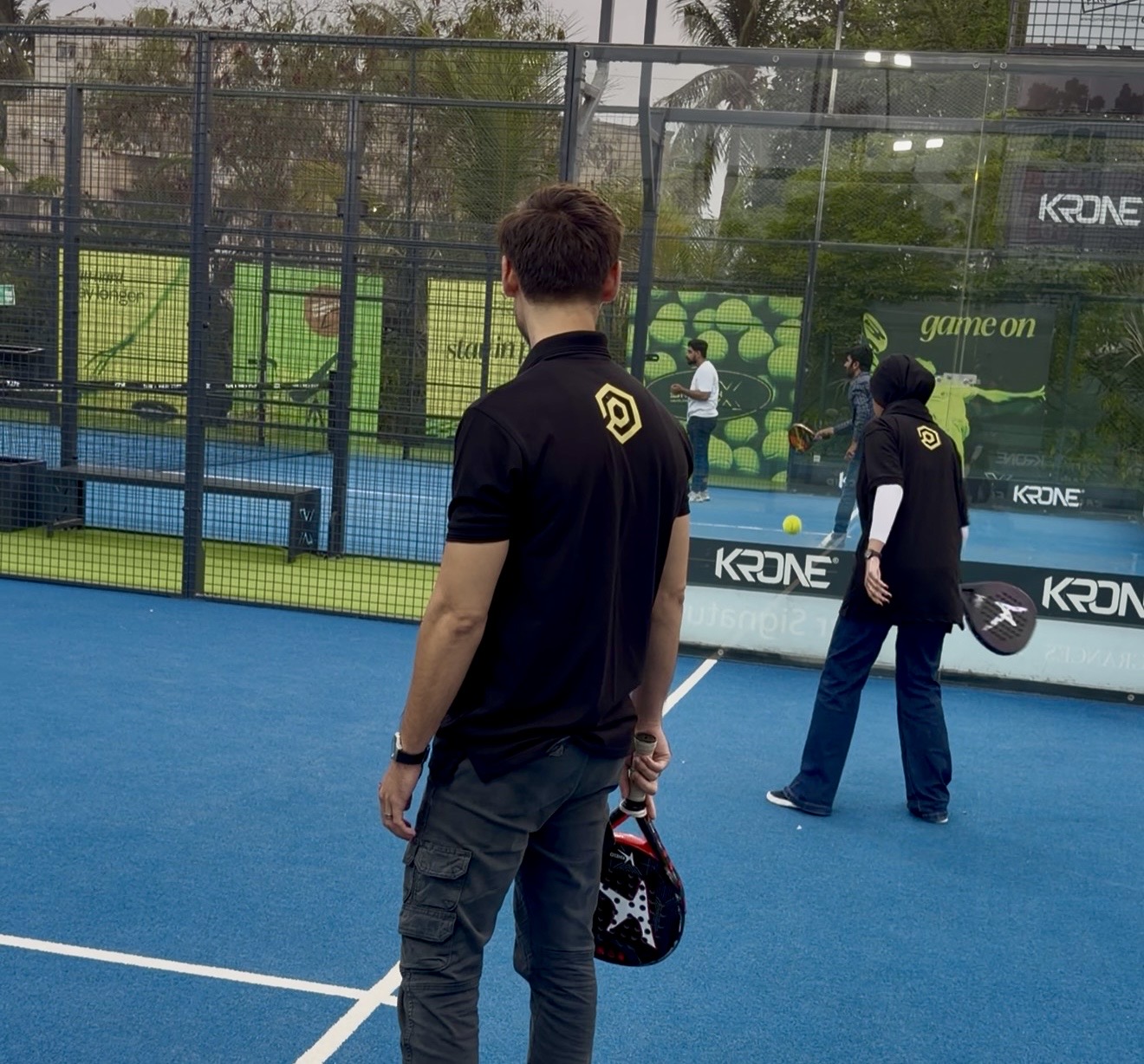 Playing Padel Photo